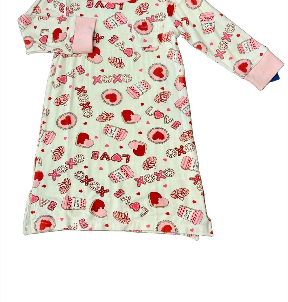NEW MAGNOLIA BABY girl's sweet valentine long sleeve nightdress in pink